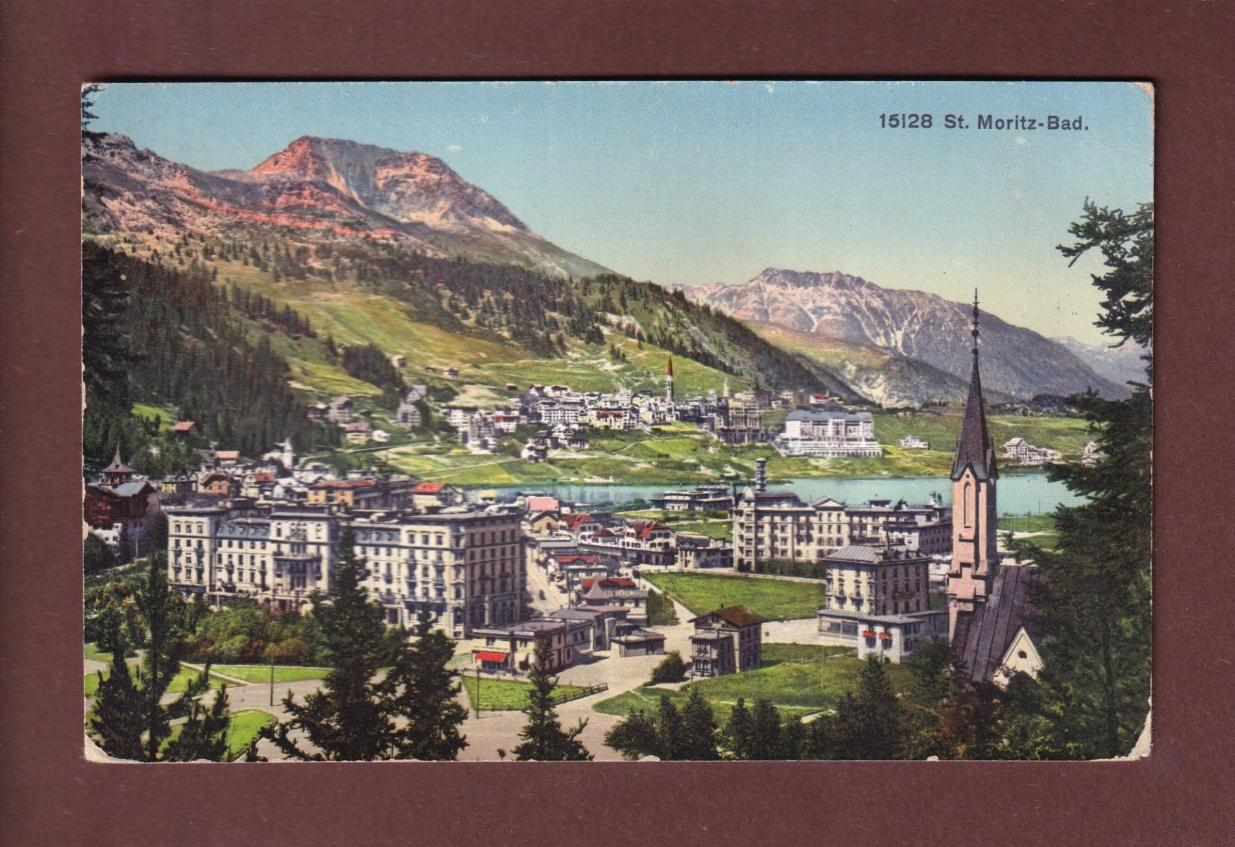 Ansichtskarten: ST. MORITZ-BAD - Feldpost – Gebraucht aus Pully von nicecards-shop