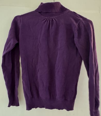 Purple Turtle Neck Sweater Size 146 - Cozy Fall Essential!