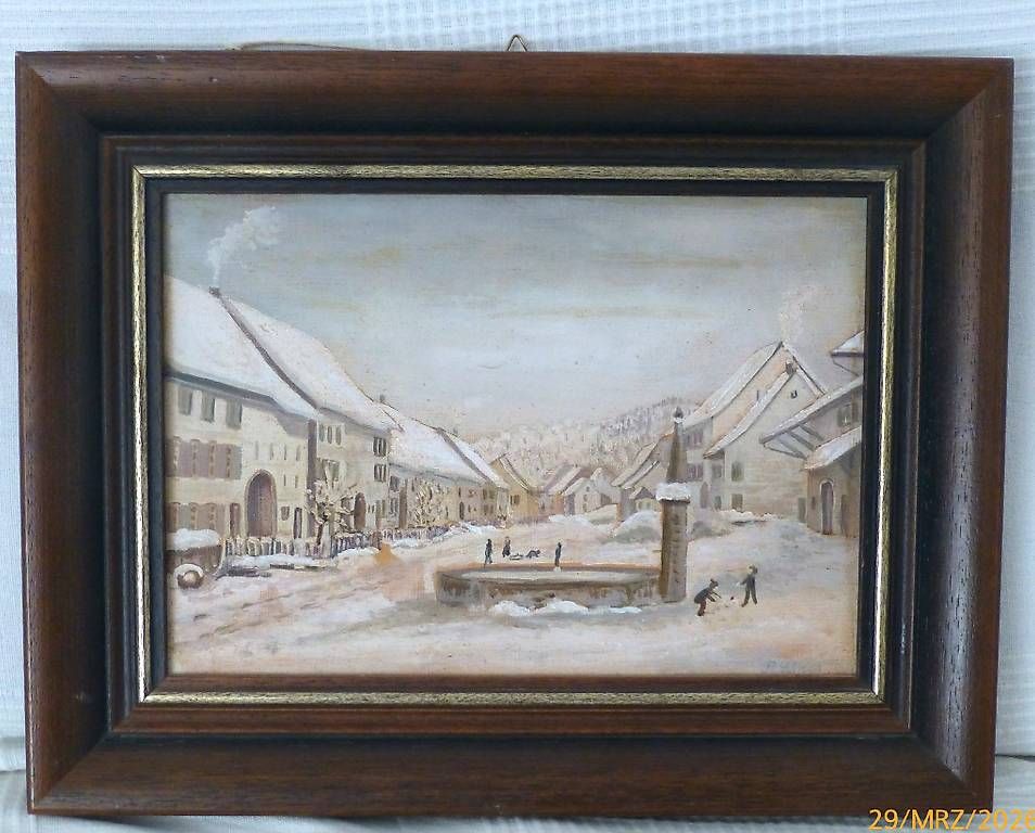 Dipinti: Winterbild gemalt gemäss Bilder. – Usato da Pratteln venduto da Emperial 4