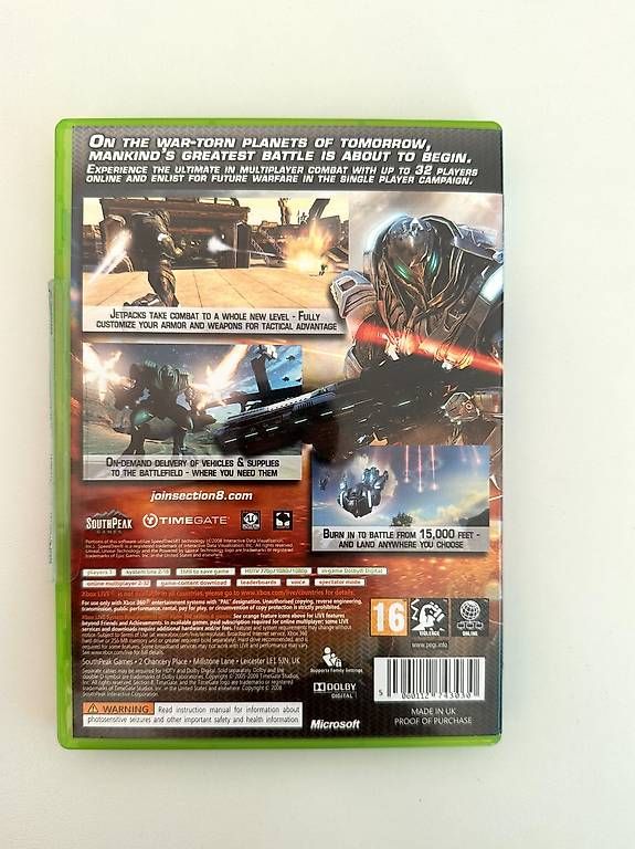 Microsoft Giochi: Section 8, Xbox 360 – Usato da Couvet venduto da Aura_aura 2