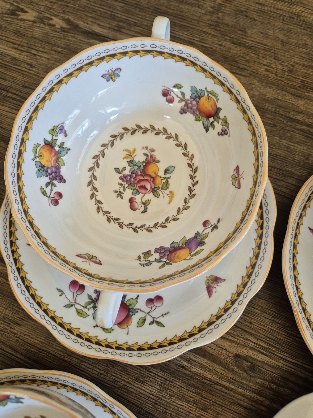 Spode Teller: Suppentassen mit Untertassen, Spode England, Bone China – Gebraucht aus Eschlikon TG von zuzanka80 6