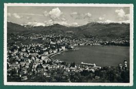 Lugano, Veduta generale, 1944, gelaufen
