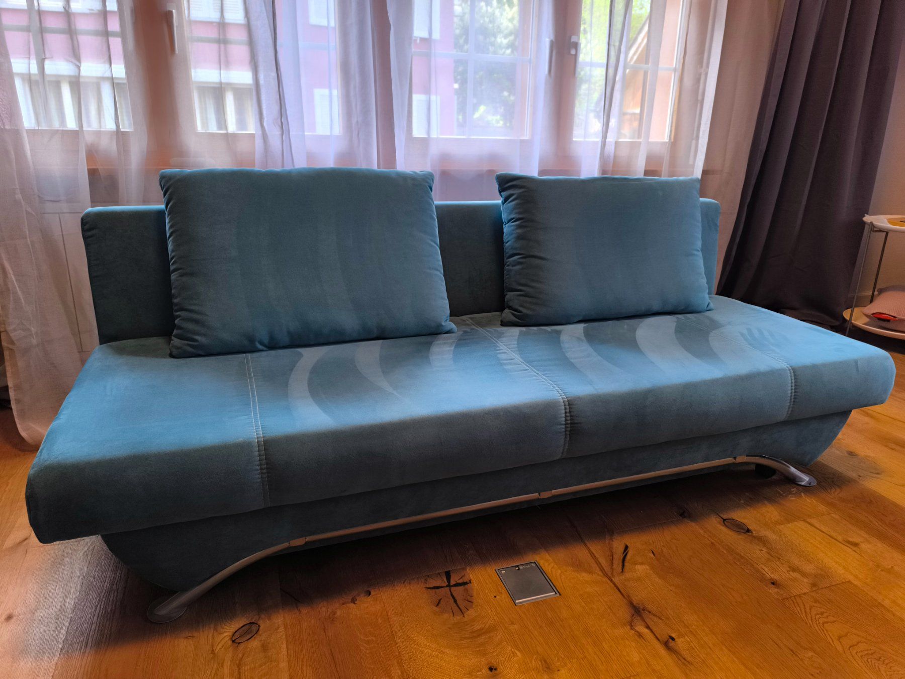 Divani: Bettsofa blau Alkantara – Usato da Altstätten SG venduto da alumnijon