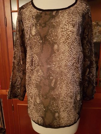 Bluse mit Schlangenmuster