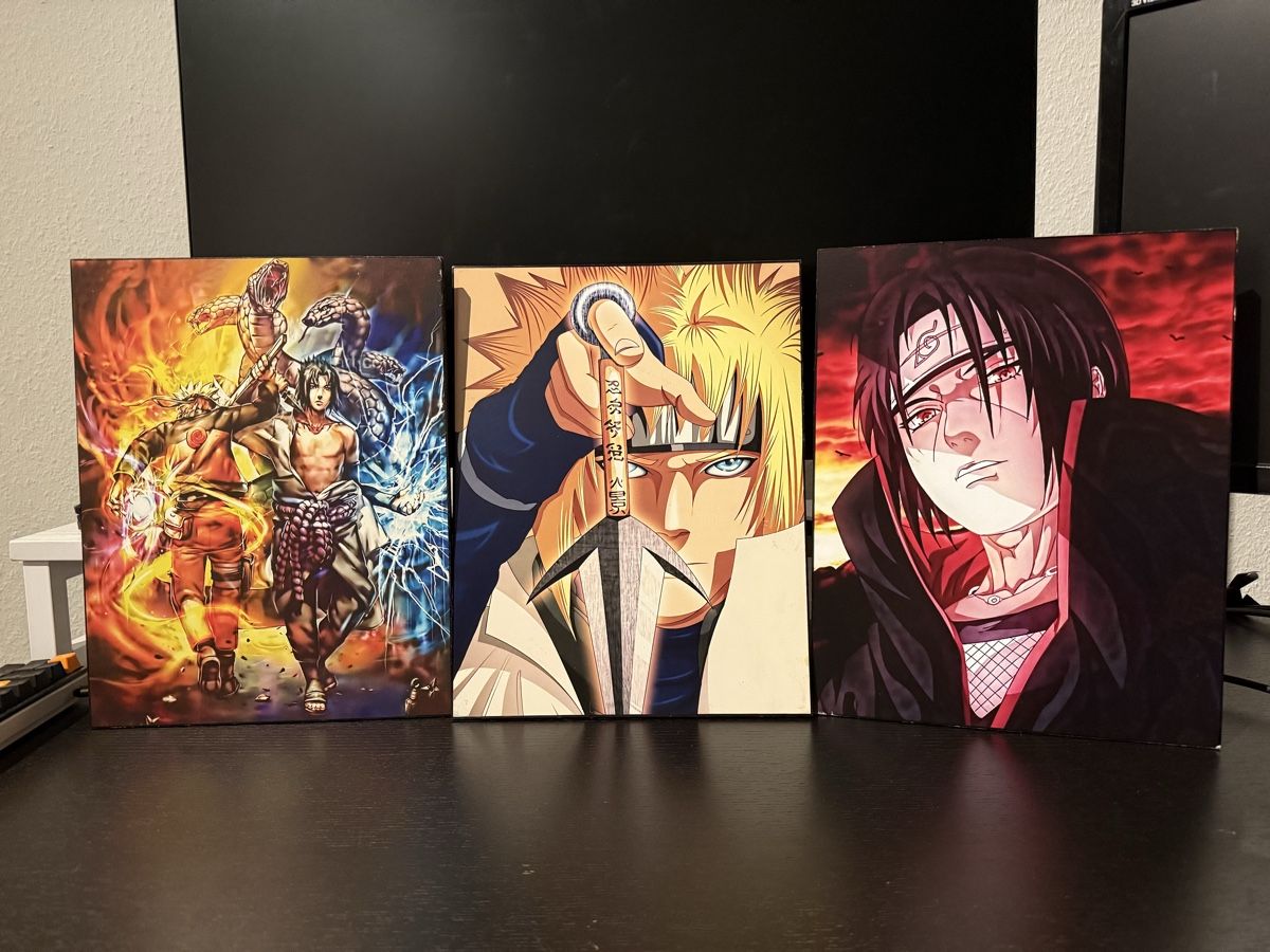 Tutte le decorazioni: Lot de 3 tableaux Naruto en bois – Usato da Carouge GE venduto da pab_sk8w