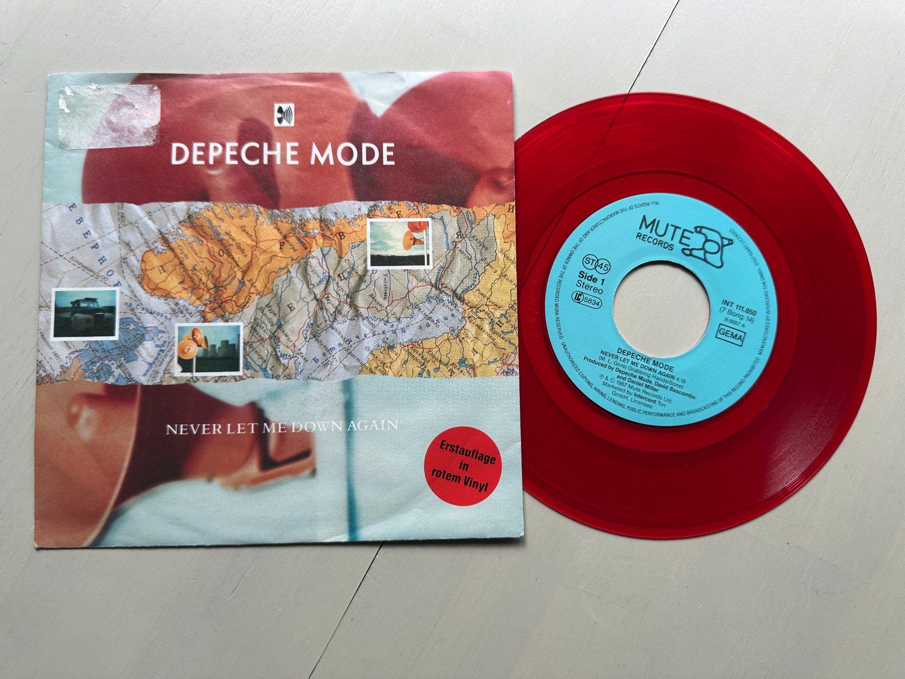 Dischi in vinile: DEPECHE MODE rare Never let me down Single Kult red vinyl – Usato da Basel venduto da Partridge