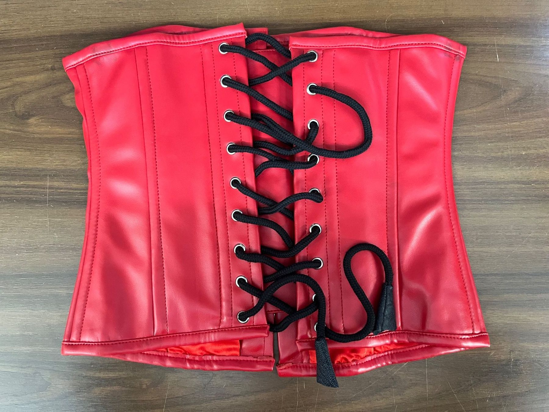 Biancheria intima: Leder Korsett Large rot (1) – Nuovo (secondo la descrizione) da Jonen venduto da Sevenb 2