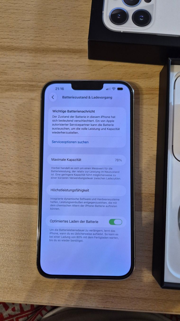Apple Telefoni cellulari / Smartphones: iPhone 13 Pro Max 256GB Silver 3049 – Usato da Münchenbuchsee venduto da MV_Solutions 3
