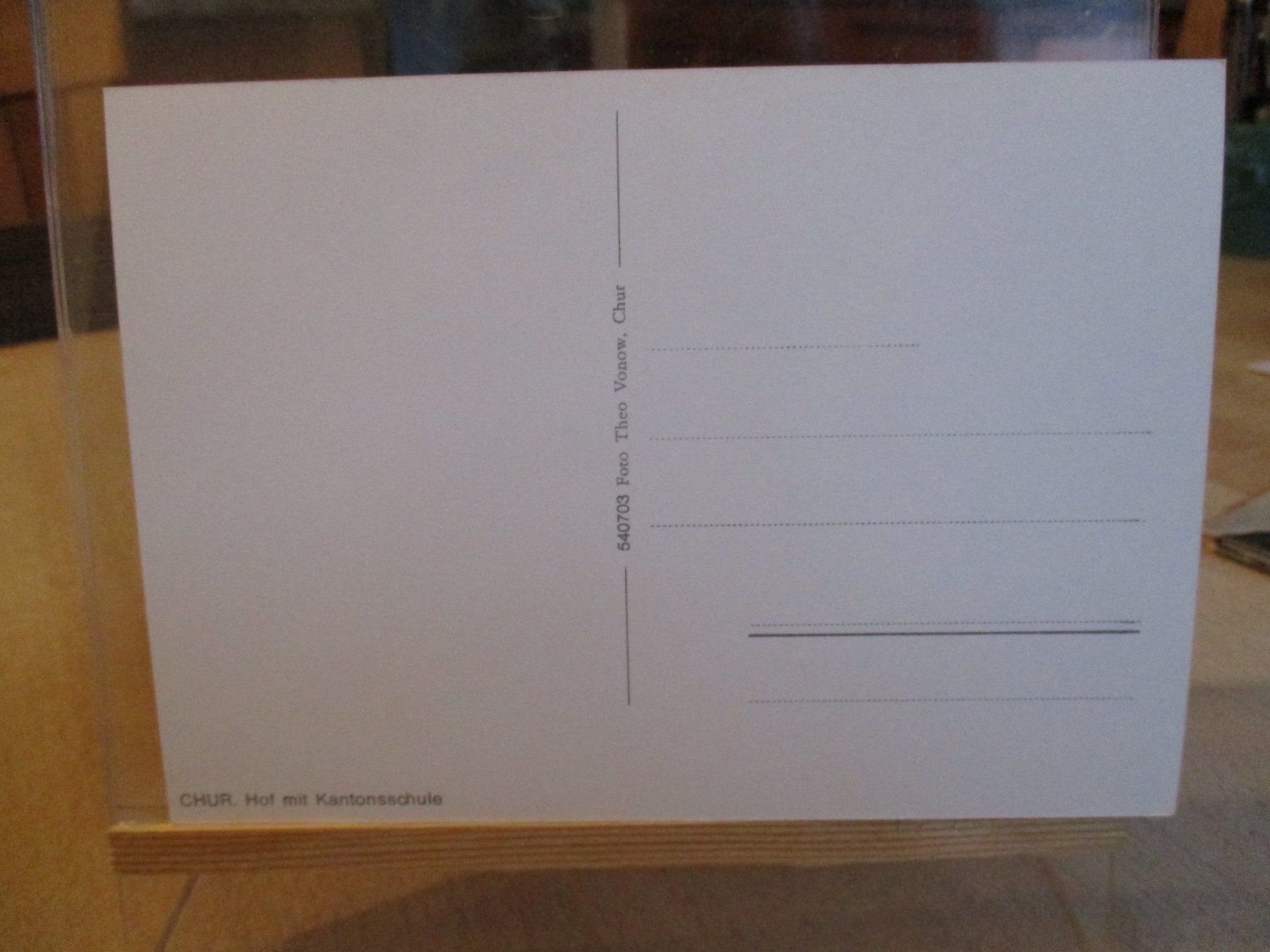 Ansichtskarten: Chur  Hof Kantonsschule Postkarte  3 – Gebraucht aus Felsberg von sanwill 1