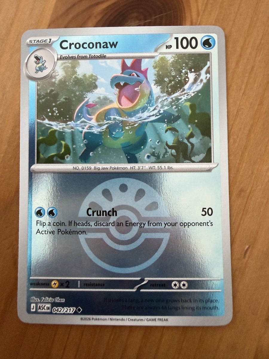 Pokémon Carte collezionabili: Croconaw (ASC042) – Nuovo (secondo la descrizione) da Vevey venduto da Matx