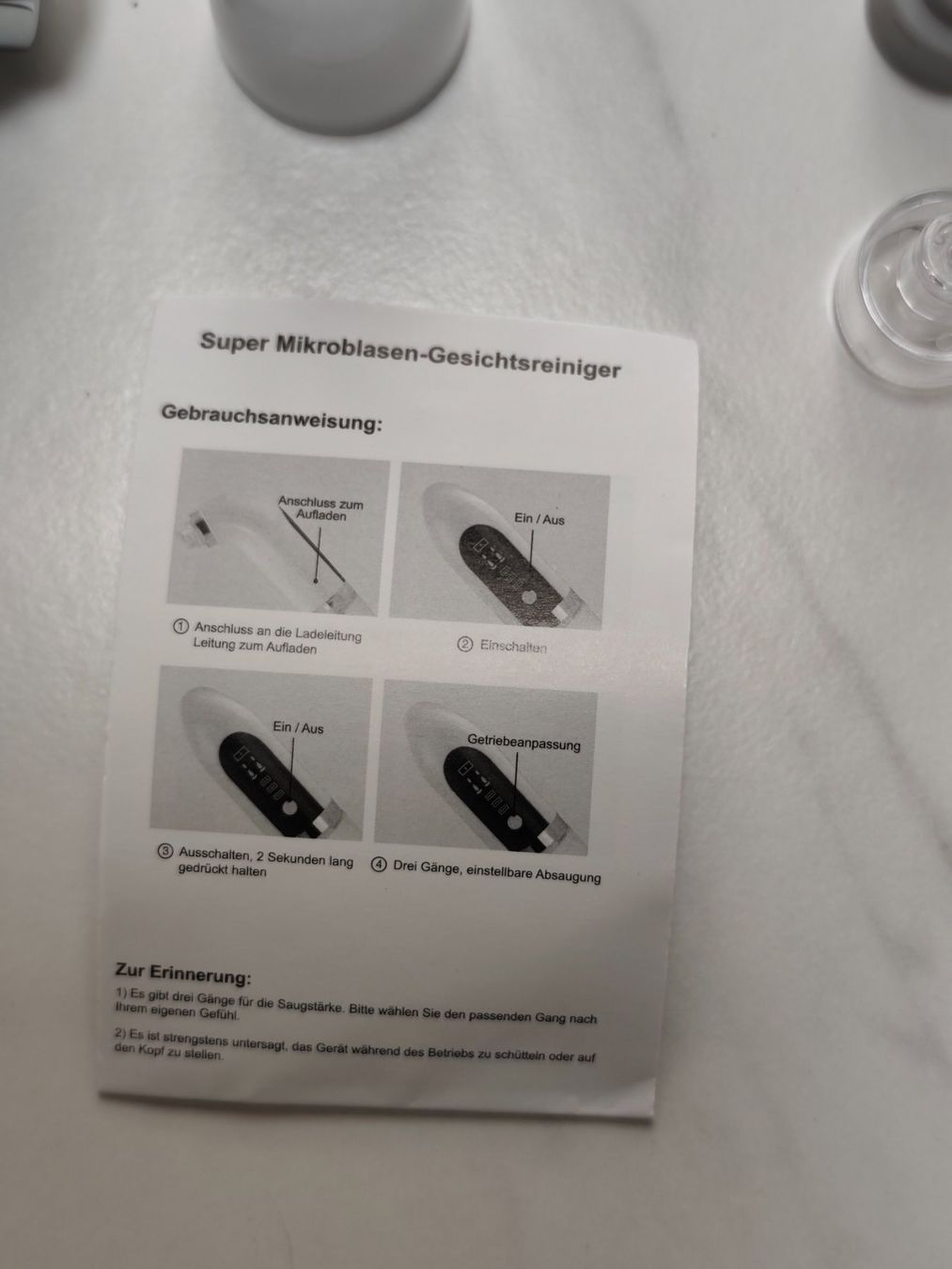 Cura del viso: Gesichtsreiniger mit Microblasen, neu, komplett – Nuovo (secondo la descrizione) da Eschenbach LU venduto da Orchi 1