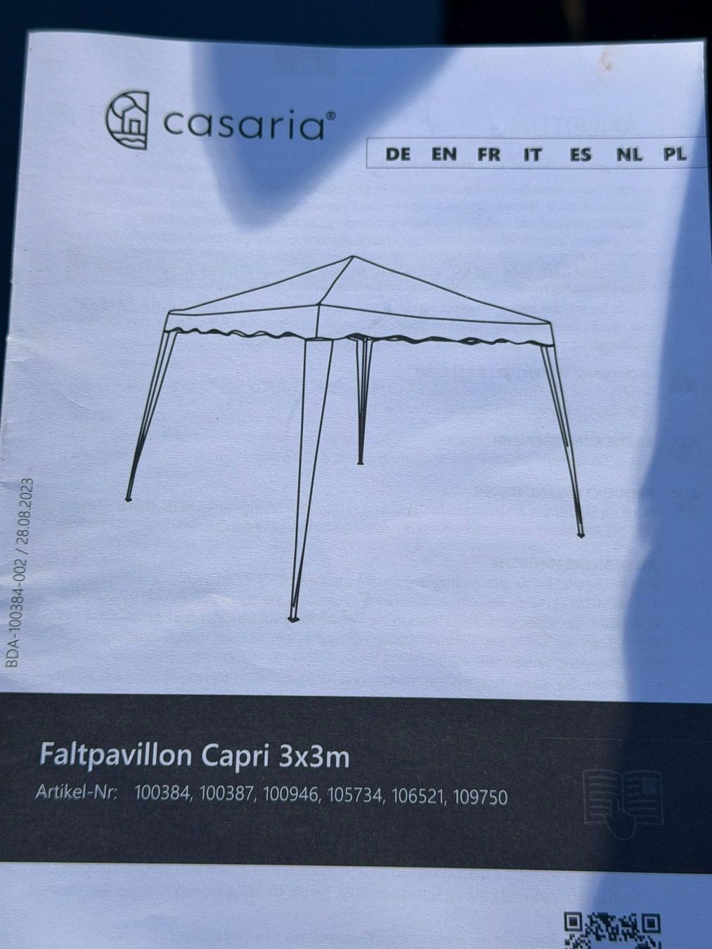 Gonser Zelte & Pavillons: FALTPAVILLON NEUWERTIG – Gebraucht aus Meienried von ManuelaBoutique 2