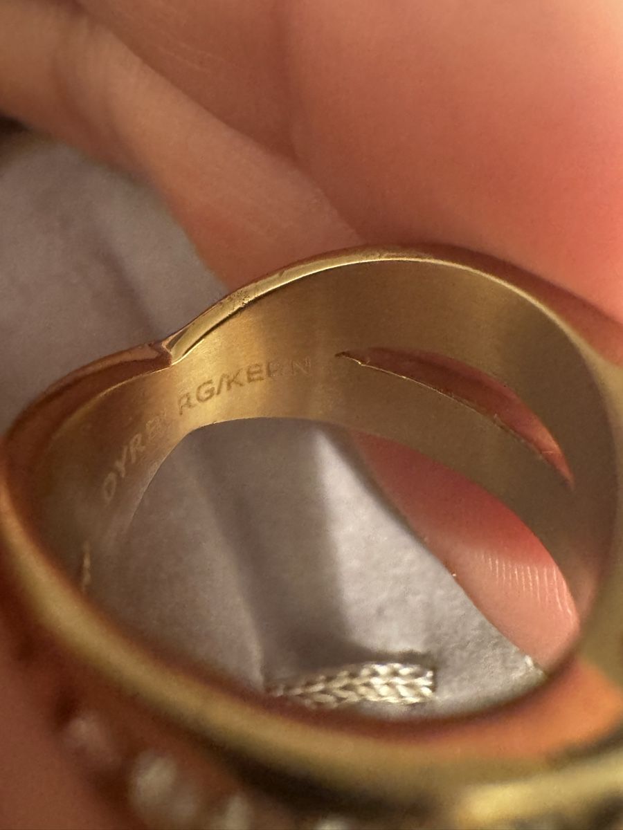 Dyrberg/Kern Anelli: Bague Dryberg/Kern dorée, taille 1/51 – Nuovo (secondo la descrizione) da Meyrin venduto da mai_pl7s 3