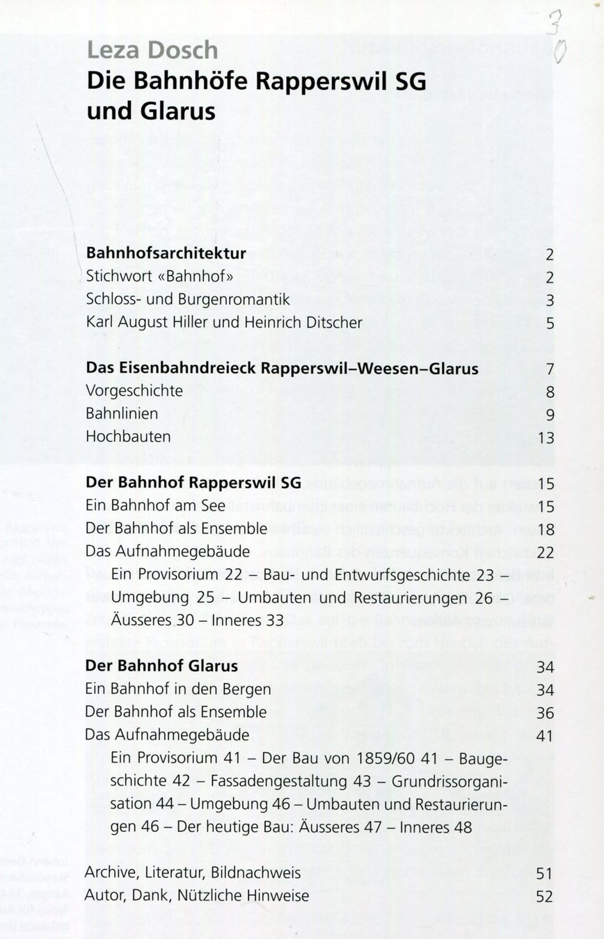 Bücher: Bahnhöfe, Glarus, Rapperswil SG, Kunstführer – Gebraucht aus Aarau von Elmaar41 2