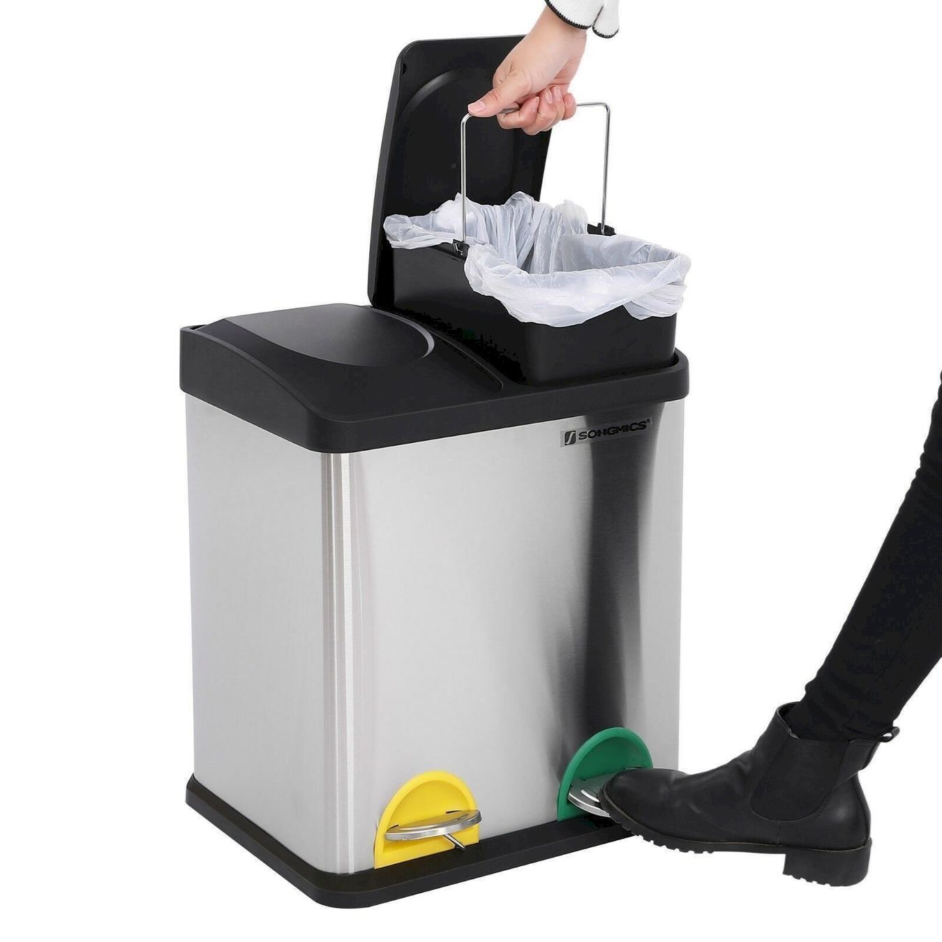 Abfalleimer: SONGMICS Mülleimer 30L Abfalleimer – Neu und originalverpackt aus Bottighofen von zaap 2