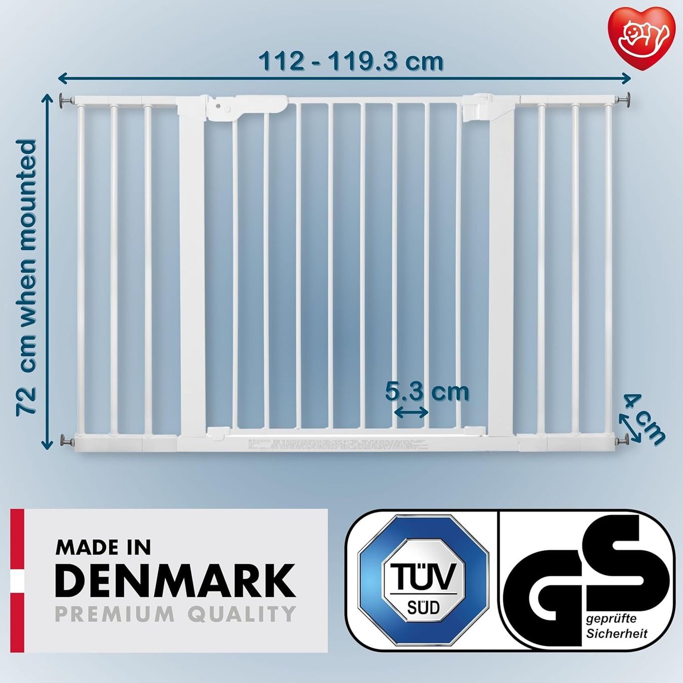 Sicherheit: Baby Dan Treppenschutzgitter, neu, 112-119 cm – Neu und originalverpackt aus Lausen von Jordan7 3