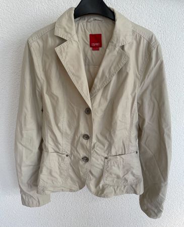 Beiger Blazer von ESPRIT (36) Baumwolle