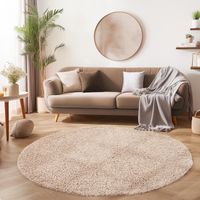Flauschiger Shaggy Teppich Rund 200 cm - div. Farben 🔝 neu!
