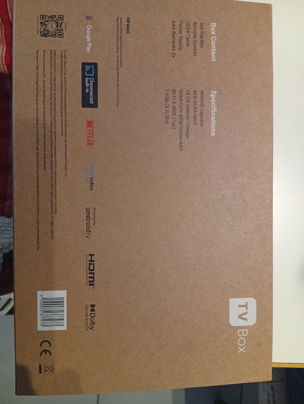 Amazon Televisori: Smart TV Box - 4K UHD Streaming Media Player, Android TV – Nuovo e nell'imballaggio originale da Moosseedorf venduto da MichaZ 1