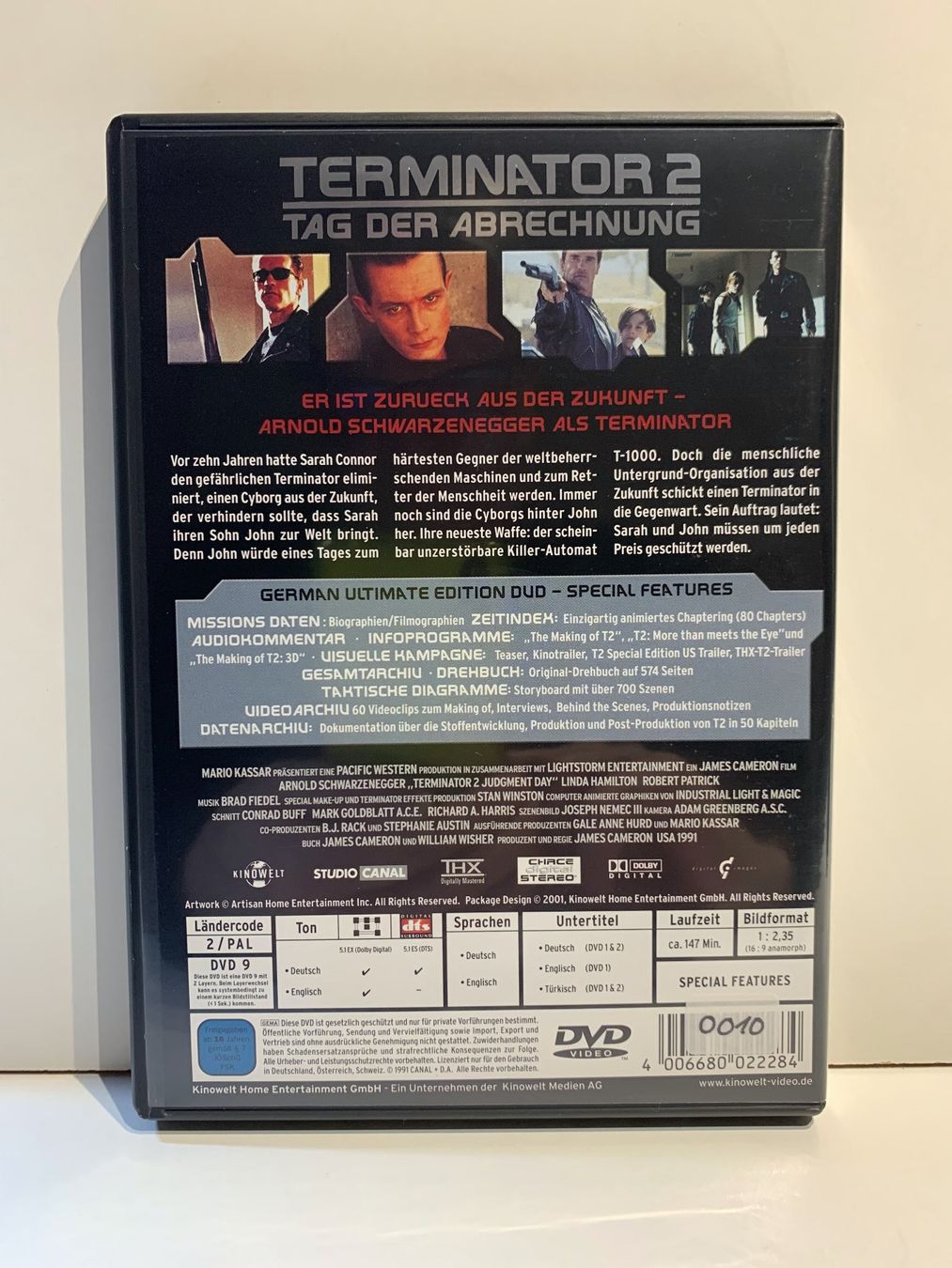 Alle DVDs: Terminator 2, Tag der Abrechnung - DVD German Ultimate Edit. – Gebraucht aus Möriken AG von  1