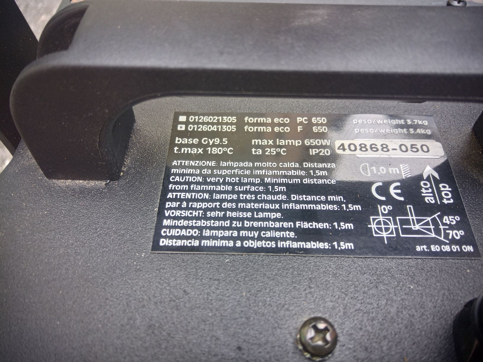 Lampade: Forma Spotlight Eco – Usato da Villars sur Glâne venduto da personlambda 1
