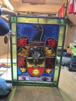 Bleiglasbild Wappen Nyffenegger handgefertigt bunt