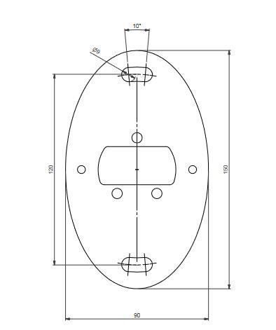 Supporti a parete: Wandhalterung grau 450 mm + QFIX-1G – Nuovo (secondo la descrizione) da St. Gallen venduto da WWL 3