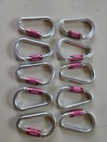 10xKarabiner Isofer Aluminium,gebrauchte wie neu!