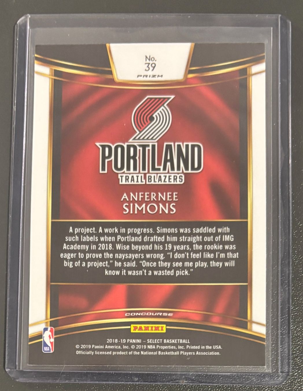 Nba Carte collezionabili: NBA Anfernee Simon 2018 Select Silver Prizm Parallel Rookie – Nuovo (secondo la descrizione) da Muri b. Bern venduto da winningloser 1