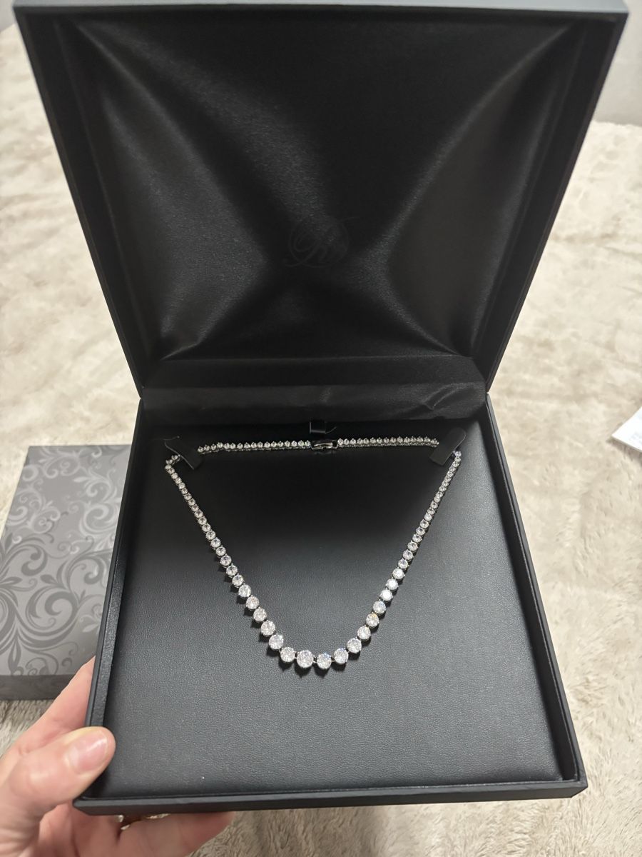 Catenine: Collier Silber zirkonia rhodiniert 42 cm – Nuovo e nell'imballaggio originale da Lyss venduto da SiMa2013 1