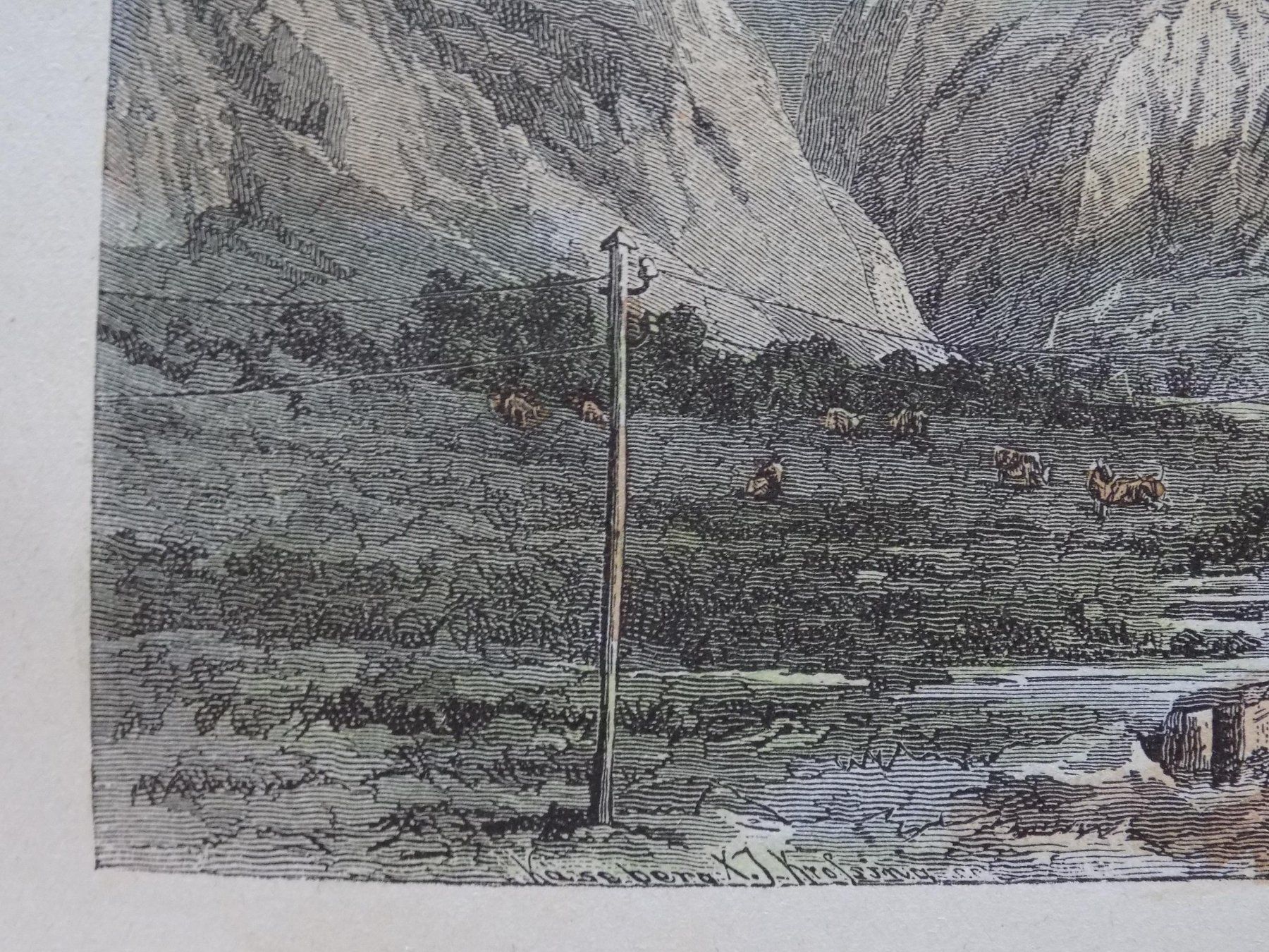Incisioni: Andermatt koloriert – Usato da Risch venduto da Antikfee 6