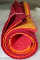 BASTELFILZ-SET, 7 Farben 30x30 cm Set 16