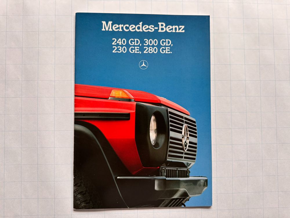 Scheckheft Mercedes-Benz G-Modell W460 230 GE / 280 GE BLANKO NOS Stand