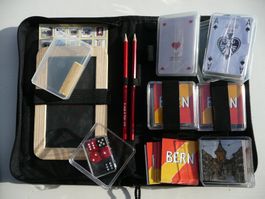 Spielset Etui neu Memory Jass Kartenspiele in RV-Buch Etui