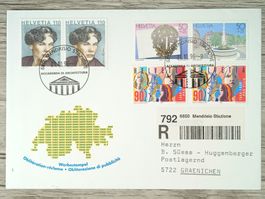 TR03 Enveloppe + Timbre Suisse 1996