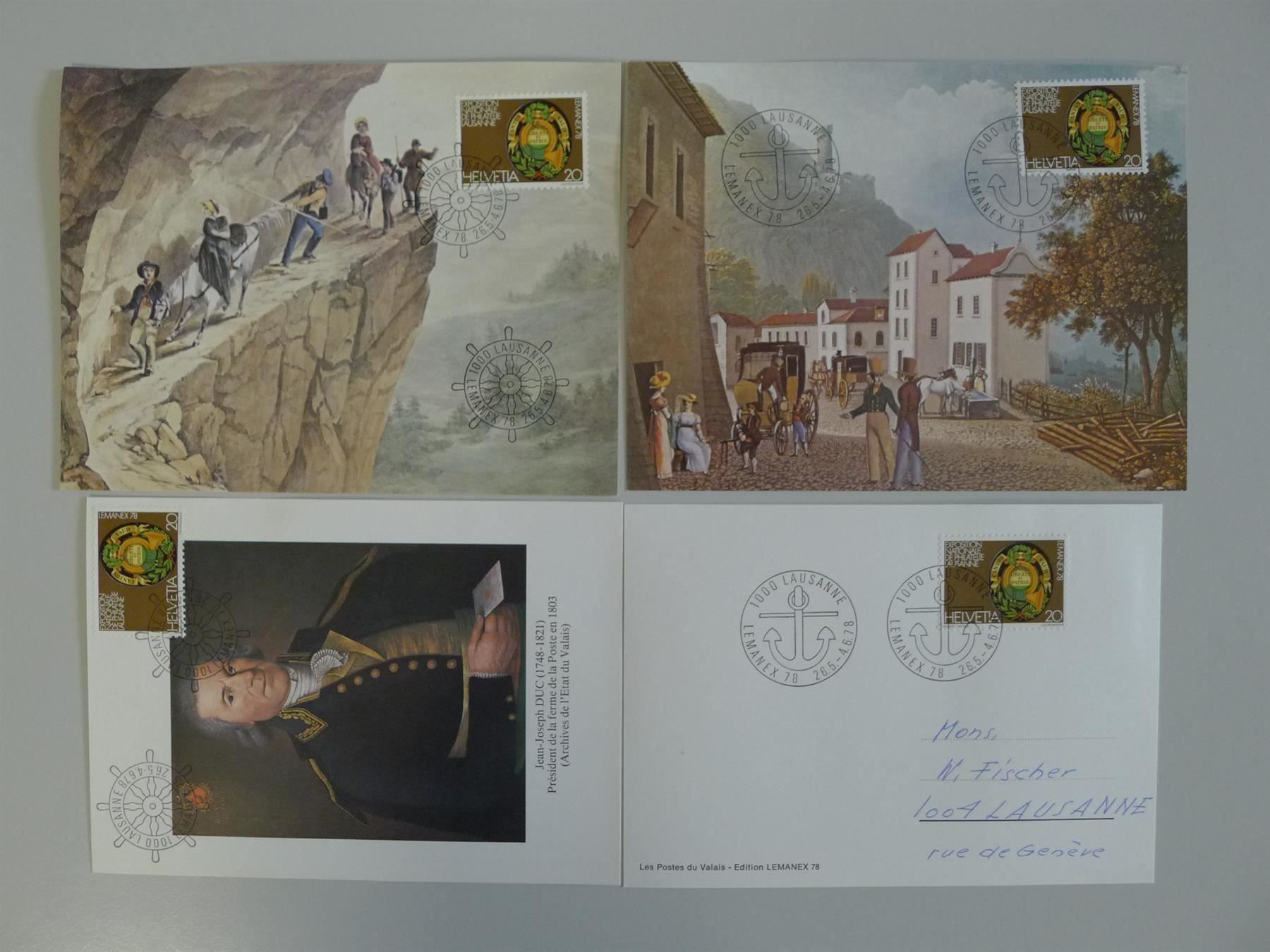 Tutti i francobolli: 1978, Lemanex Sammlung mit FW + Belegen – Usato da Sursee venduto da Luzernerraute 4