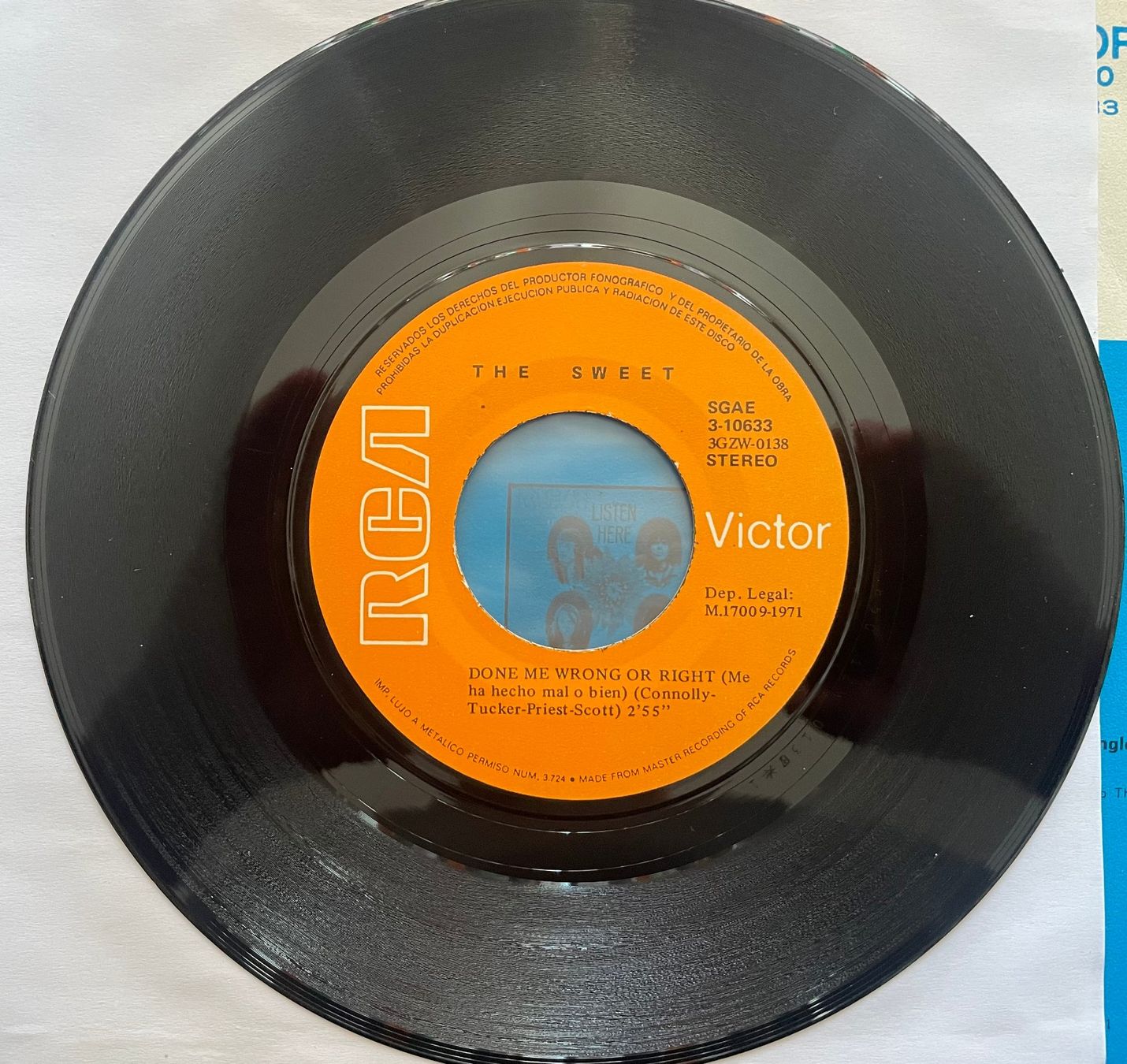 Schallplatten: 7", The Sweet, Co-Co, Spanien – Gebraucht aus Kleinlützel von Vinylspezi 2