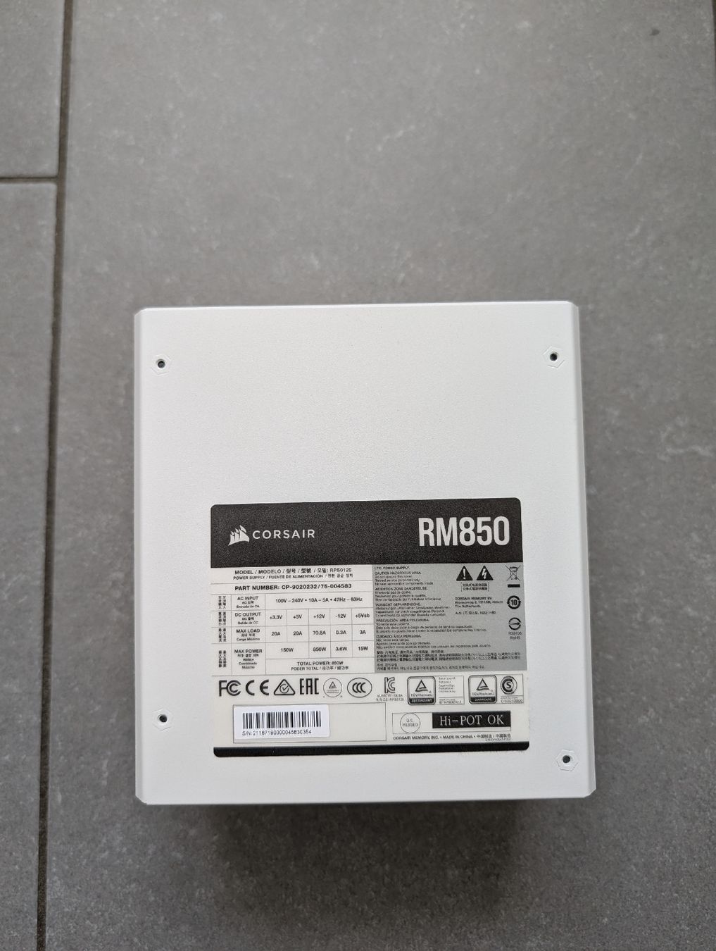 Corsair Componenti elettronici: #Corsair RM850 Netzteil - Weiss – Usato da Illnau venduto da Alpina002 1