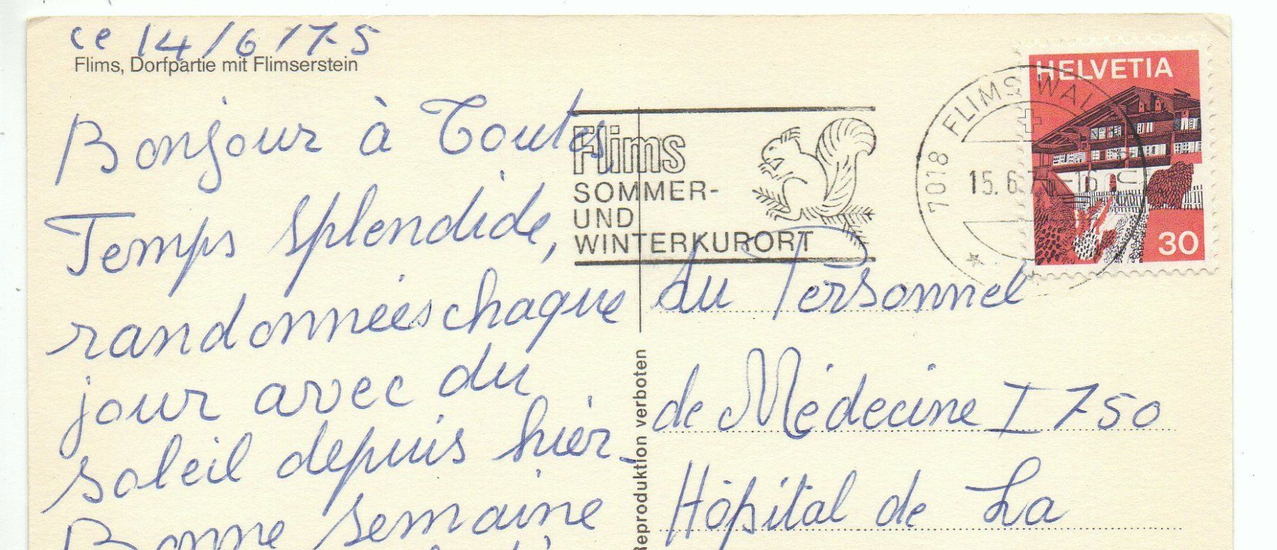 Cartoline postali: FLIMS Dorfpartie Nr. 4546 – Usato da Jona venduto da philajona 1