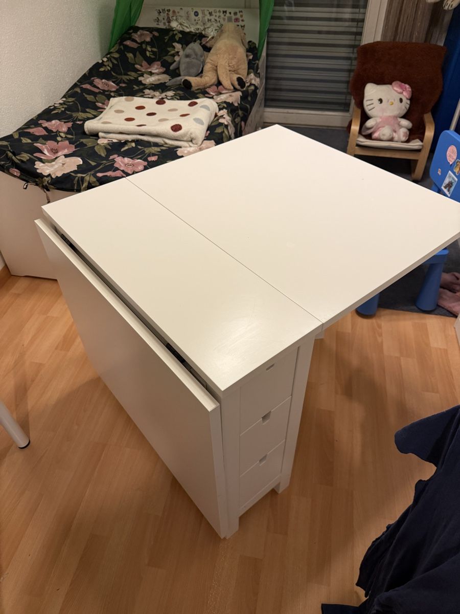 Tavoli: Ikea Norden Dining Table White Rectangular Good Condition – Usato da Buchs SG venduto da ayt_87vv 1