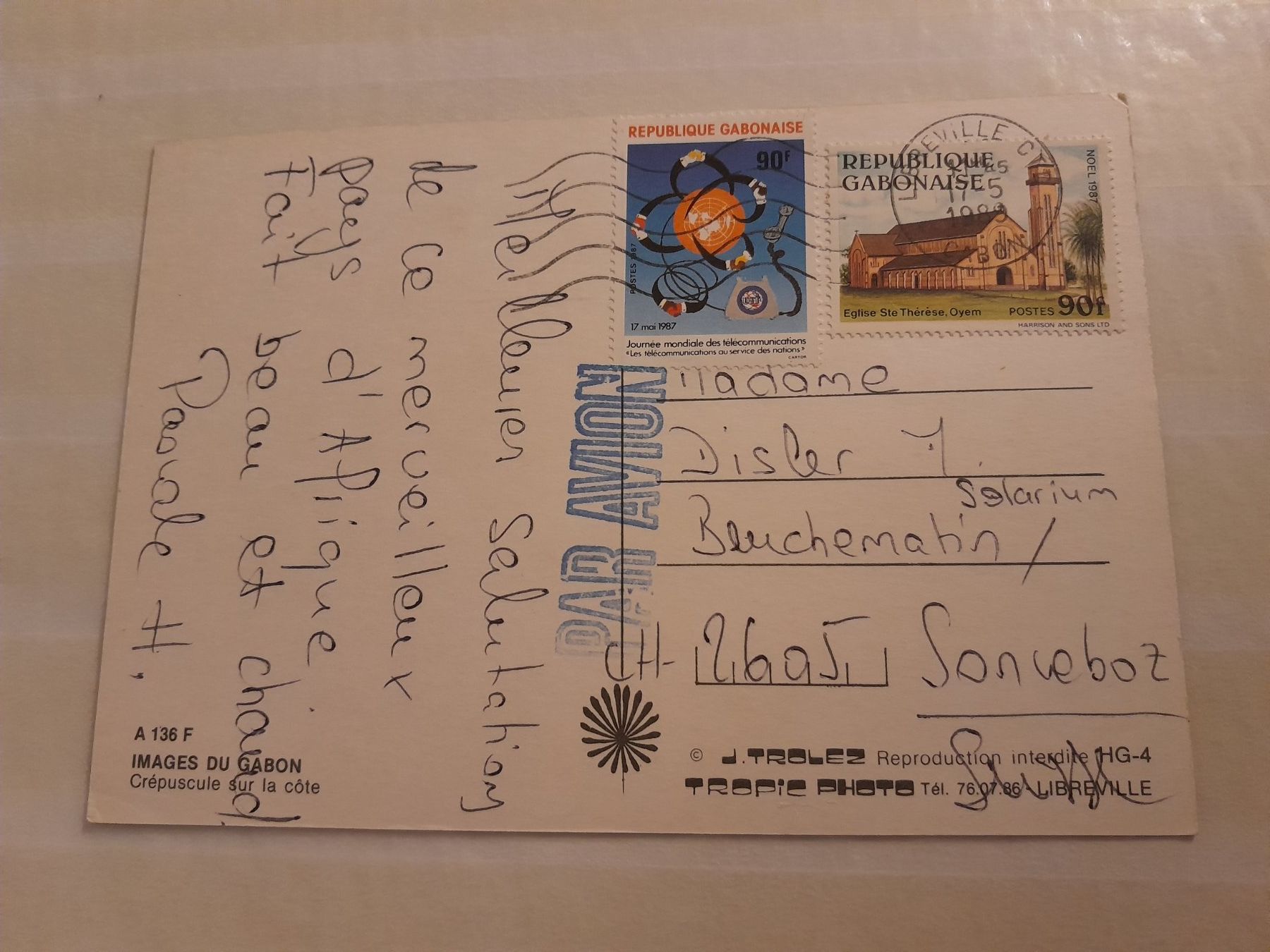 Alle Briefmarken: Gabun Briefmarken – Gebraucht aus Marly von globetrotter1723