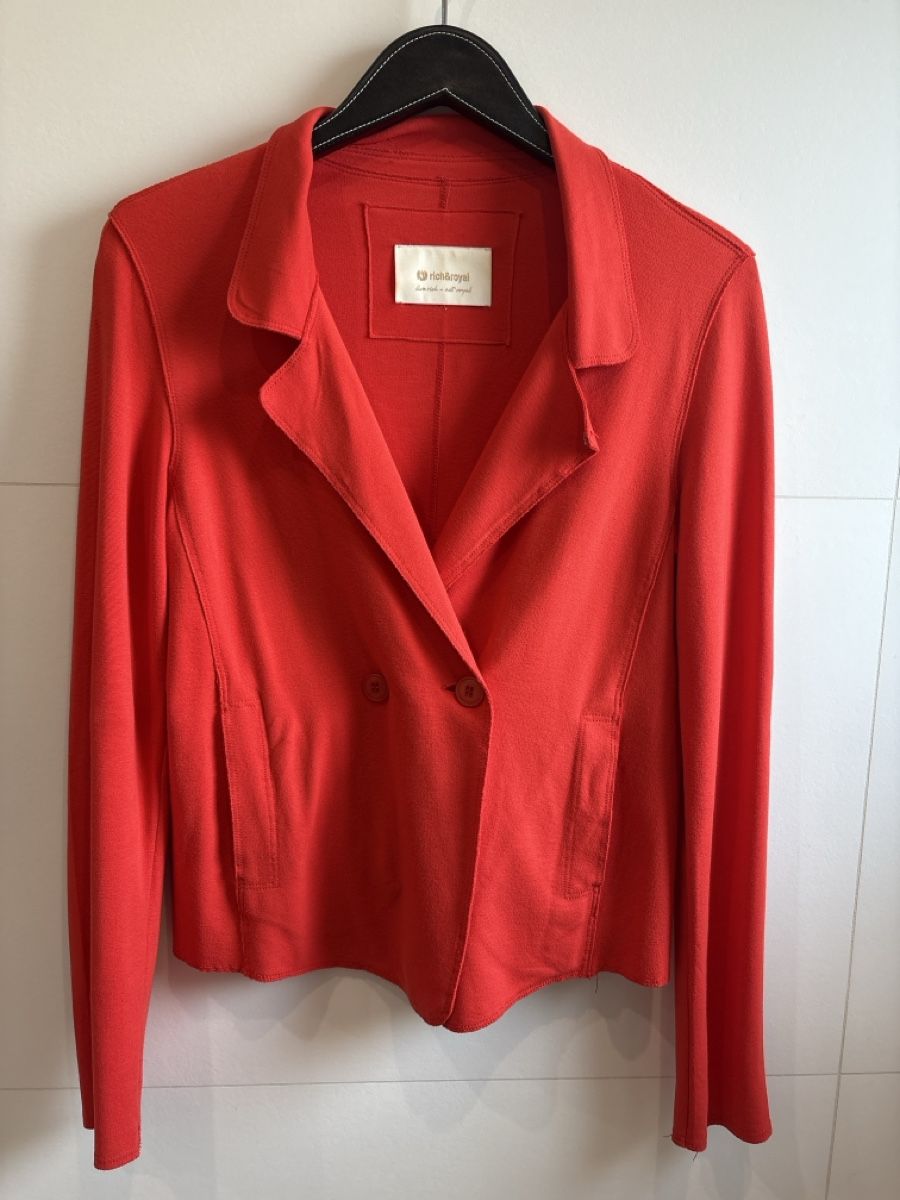 Rich & Royal Giacche: Rich & Royal Red jersey Blazer - Size S  – Usato da Le Grand Saconnex venduto da Bramie