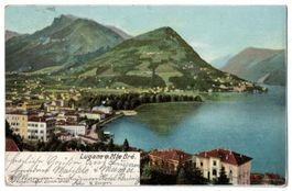 Lugano e Monte Bré, circolata 1904