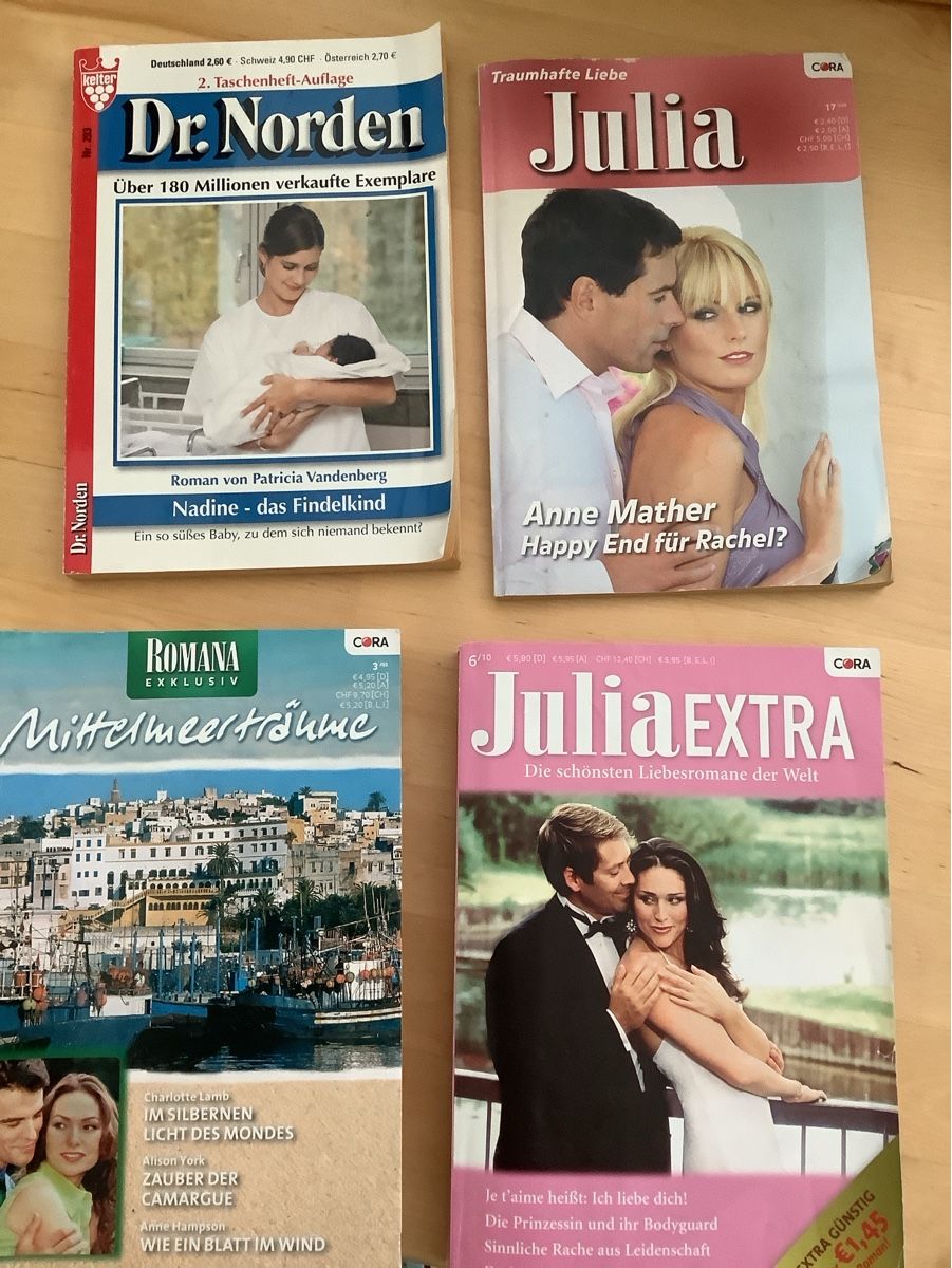 Bücher: Liebesromane - Paket mit 7 Büchern – Gebraucht aus Saas-Balen von kircin