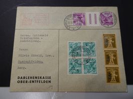 23.IX.38., AARAU NAT. BRIEFMARKENAUSTELLUNG KEHRDRUCKE; 3 RP