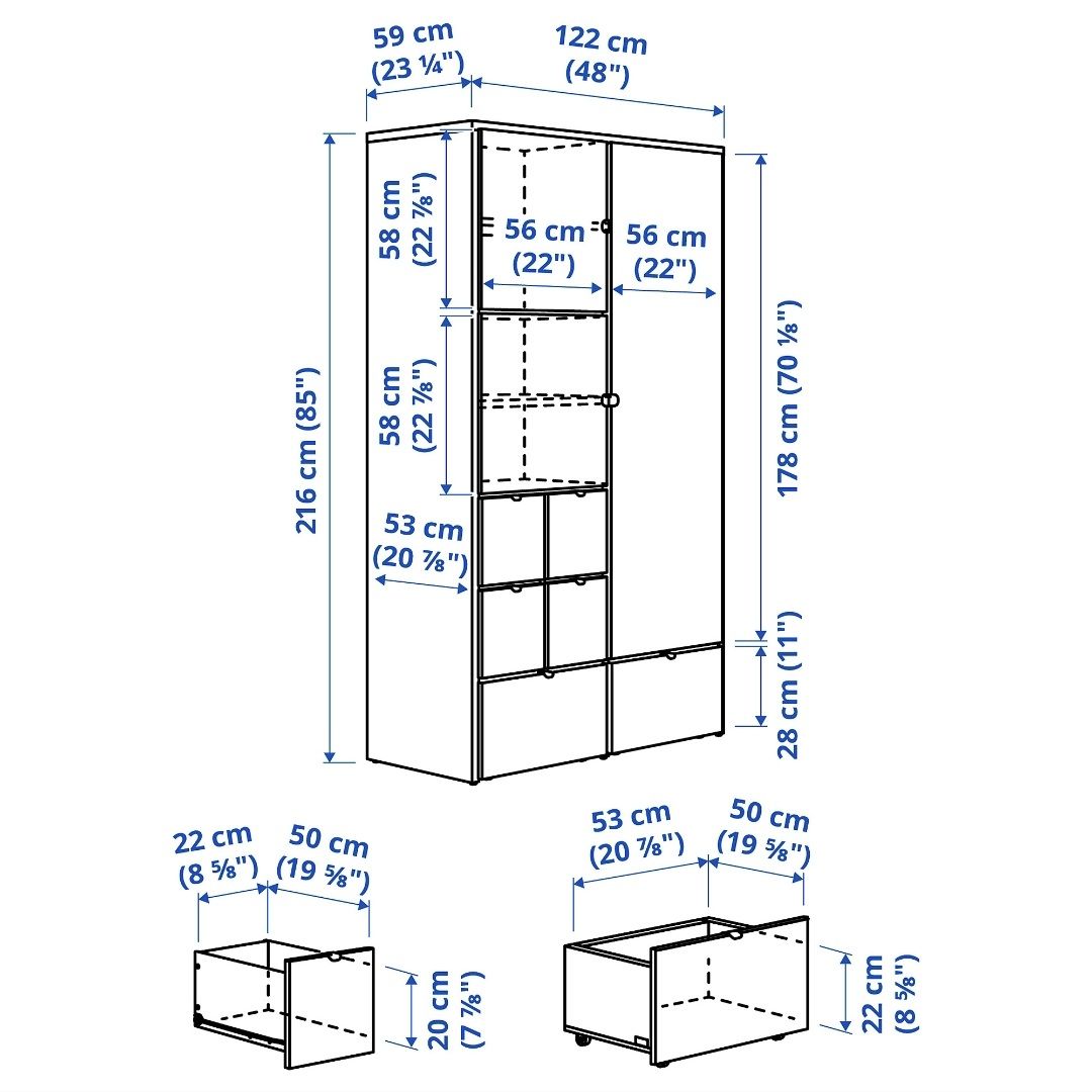 Ikea Armadi: Schrank IKEA VISTHUS – Usato da Bern venduto da davina_anouk 2