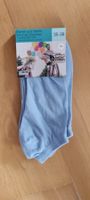 3 Paar Sommersocken Damen/Herren 35-38 Hellblau Neu