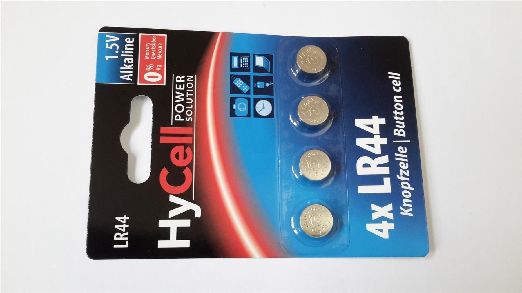 Caricatori & Batterie: Knopfzelle LR44 4x, Alkaline, Hycell – Nuovo e nell'imballaggio originale da St. Gallen venduto da cointec 2