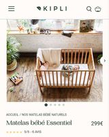 À vendre matelas bébé 70x140 de la marque Kipli