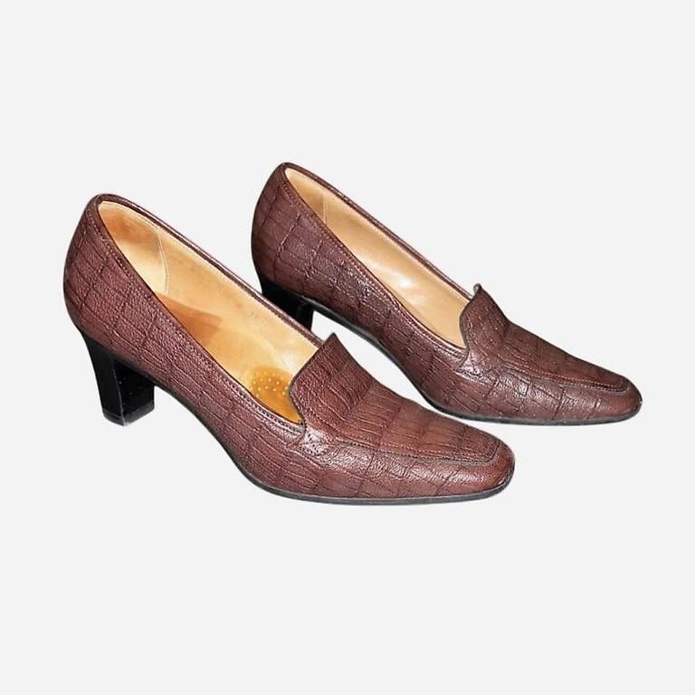 Scarpe da donna: DÉCOLLETÉ MOCASSINI MARRONI/BORGOGNA – Usato da Minusio venduto da son_mrf5 1